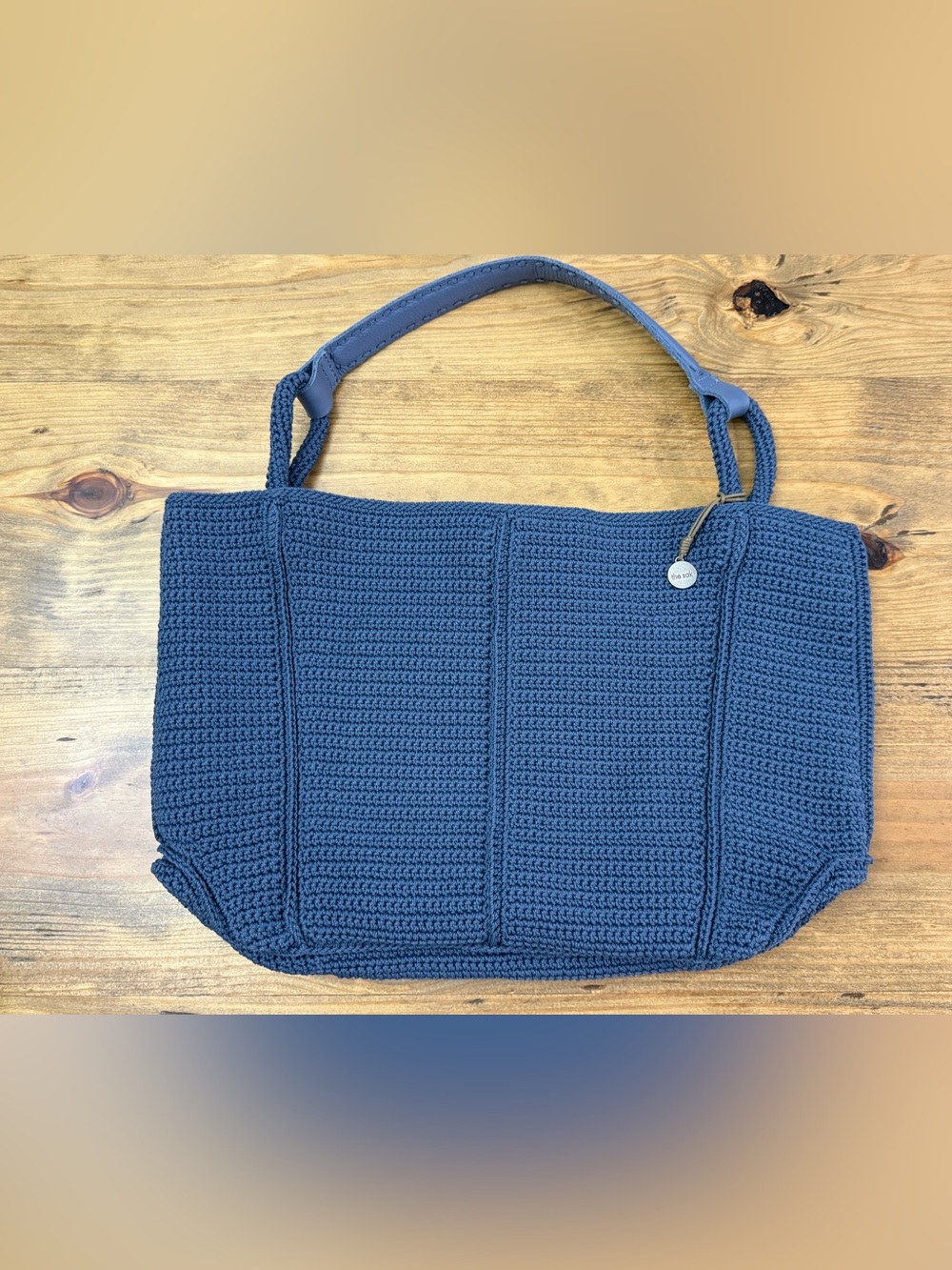 The Sak Los Feliz Crochet Tote in maritime crochet - Picture 2 of 8